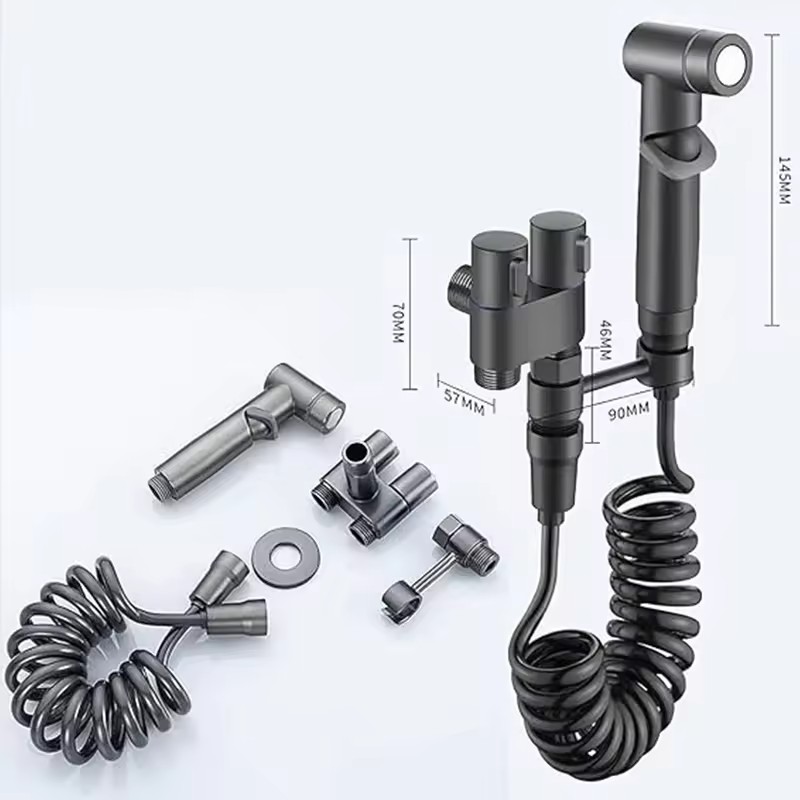 Гігієнічна система для біде Handheld Bidet Sprayer Water Jet Туалетний душ - змішувач з лійкою для біде - мініатюра 6