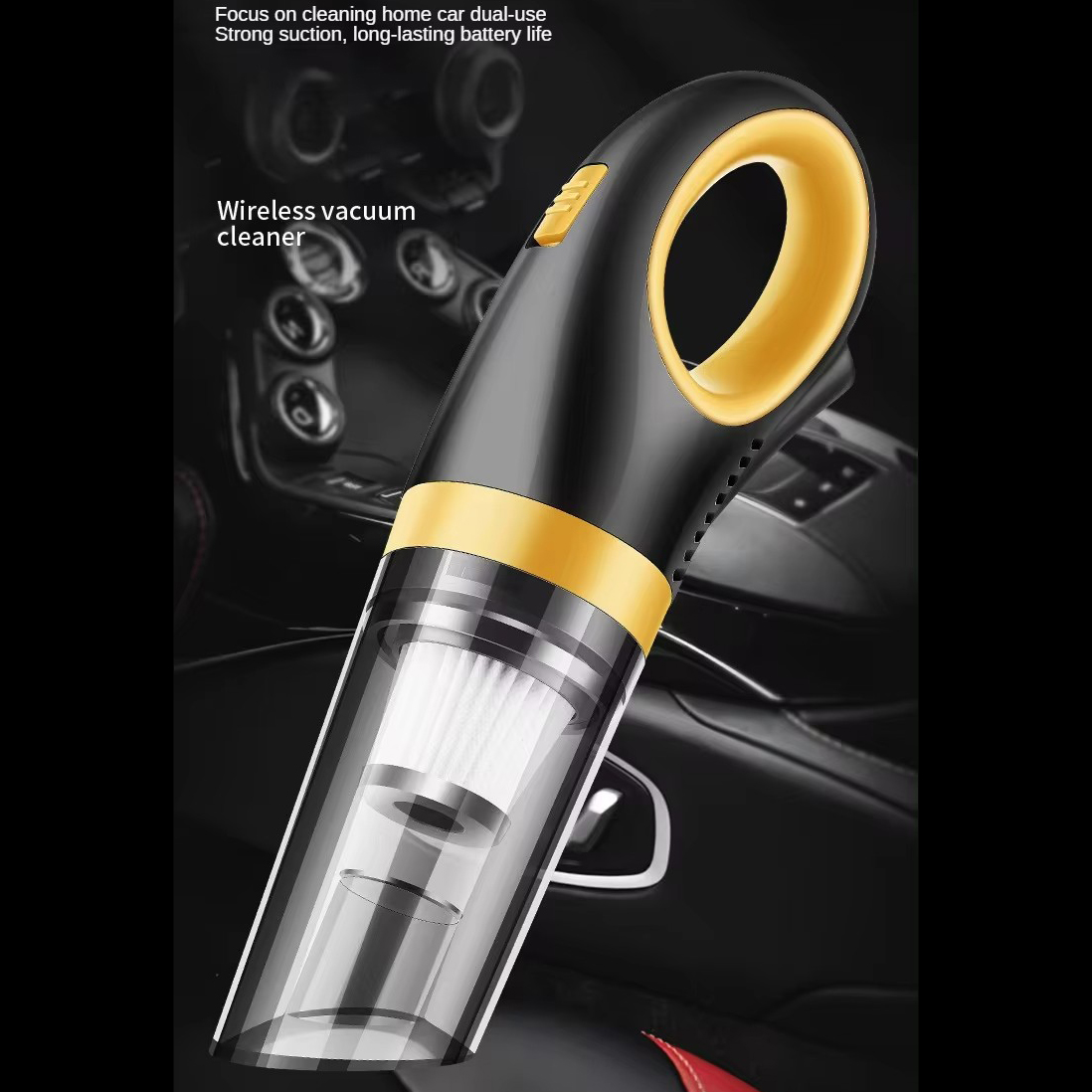 Портативний ручний пилосос 120W для машини, дому, офісу - мініатюра 5