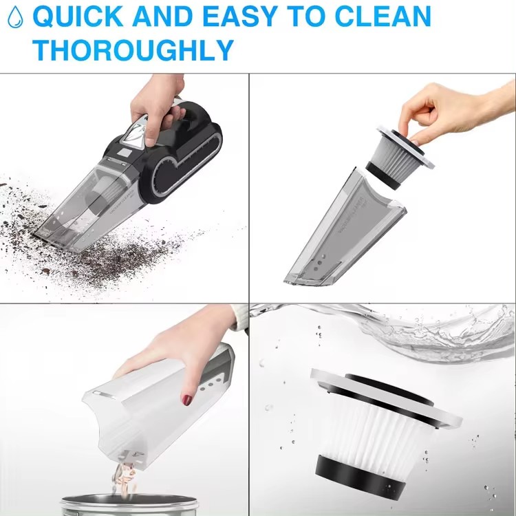 Автомобільний бездротовий пилосос LY-8801 - мініатюра 5