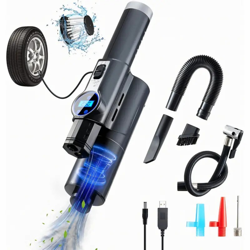 Автомобільний пилосос із компресором LY-8018 - мініатюра 6