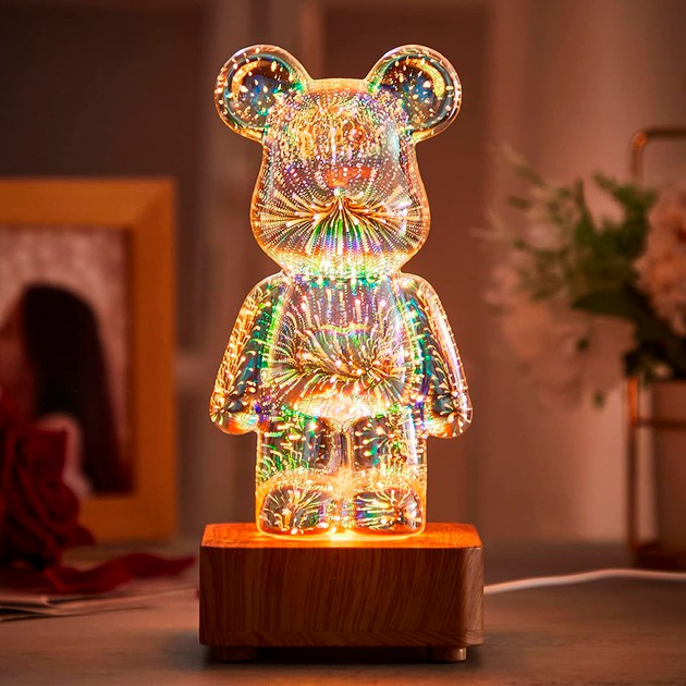 Світильник Ведмідь 3D світлодіодний - мініатюра 3