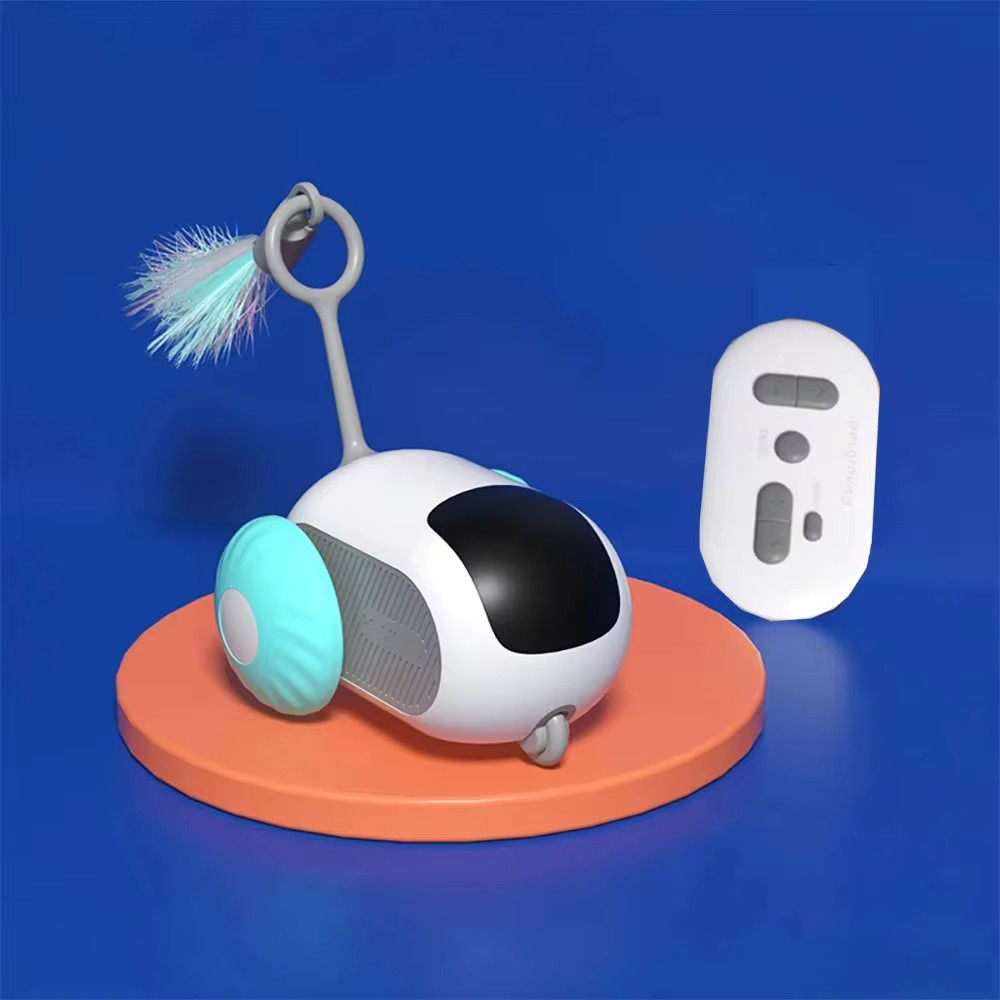 Розумна іграшка для тварин на радіокеруванні · Інтерактивна автоматична машинка з пір'ям для котів з дистанційним керуванням · Котячий бадмінтон