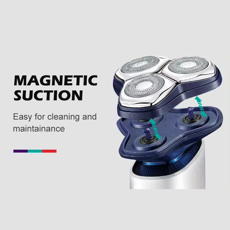 Електробритва VGR V-328 роторна з плаваючими головками - мініатюра 2