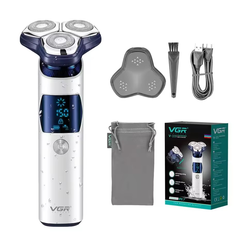 Електробритва VGR V-328 роторна з плаваючими головками - мініатюра 6