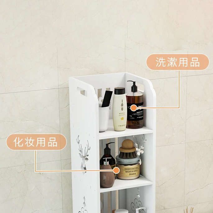 Полиця-стелаж для ванної кімнати та туалету PK-08 - мініатюра 2