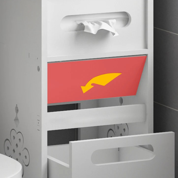 Полиця-стелаж для ванної кімнати та туалету PK-08 - мініатюра 4