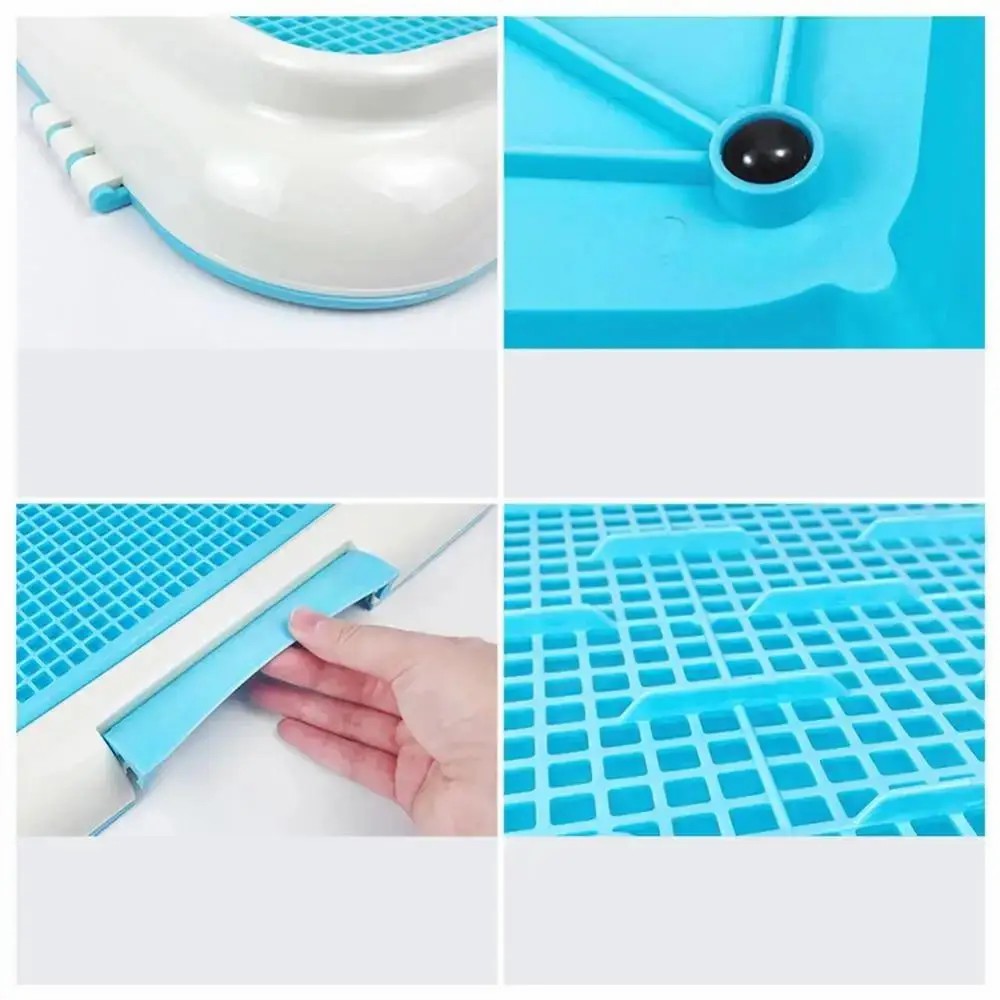 Туалет-рамка для собак із сіткою та стовпчиком - мініатюра 4