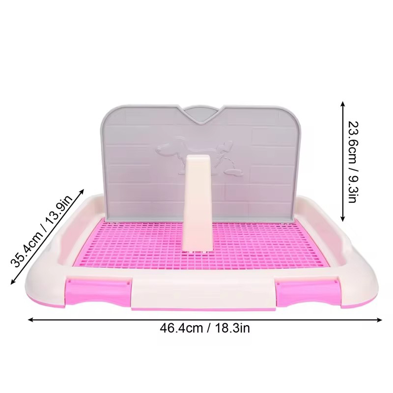 Туалет-рамка для собак із сіткою та стовпчиком - мініатюра 6