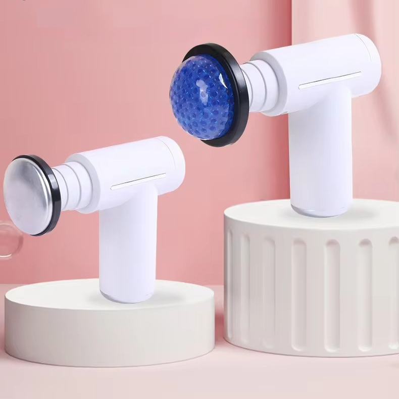 Масажний пістолет для ударного масажу MASSAGE GUN XY-17 · Портативний масажер з підігрівом та 6 насадками для всіх груп м'язів