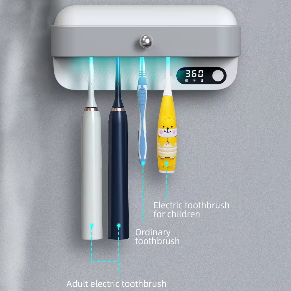 Тримач зубних щіток Toothbrush disinfection rack з ультрафіолетовою стерилізацією - мініатюра 2