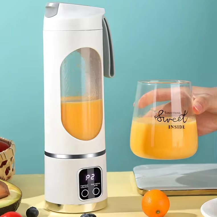Бездротовий акумуляторний міні соковитискач – шейкер для соків, смузі, коктейлів LY-638 · Портативний блендер з USB зарядкою, 3 швидкості, 450 мл