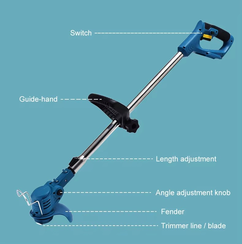 Бездротова газонокосарка Lawn mower 48В 2000 мАг - мініатюра 2