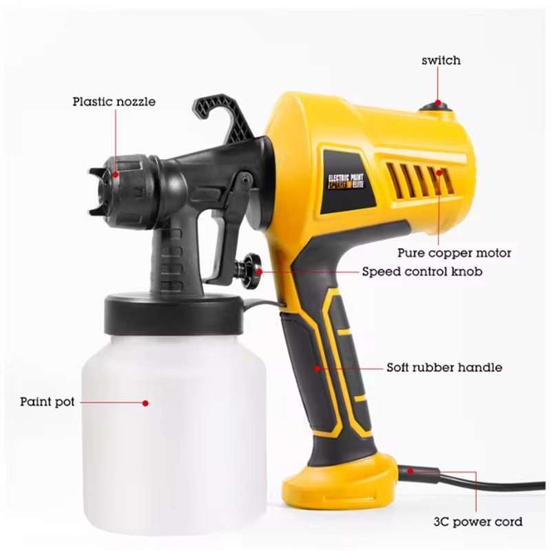Електричний розпилювач фарби ELECTRIC PAINT SPRATER ELITE LY-79 - мініатюра 6