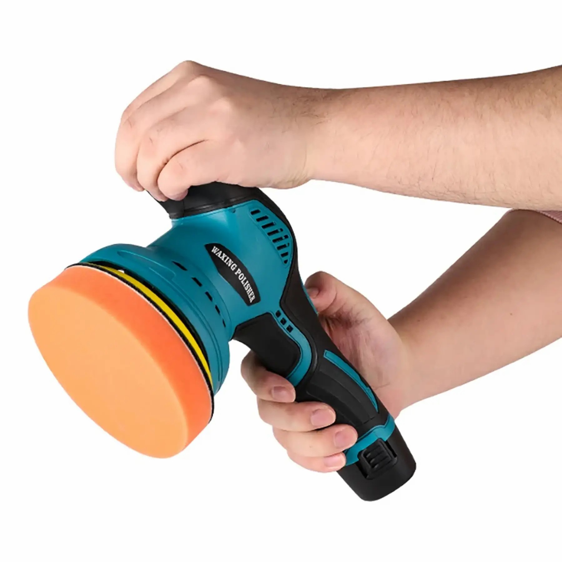 Акумуляторна полірувальна машинка YK49 з двома батареями для авто та інших поверхонь - мініатюра 2