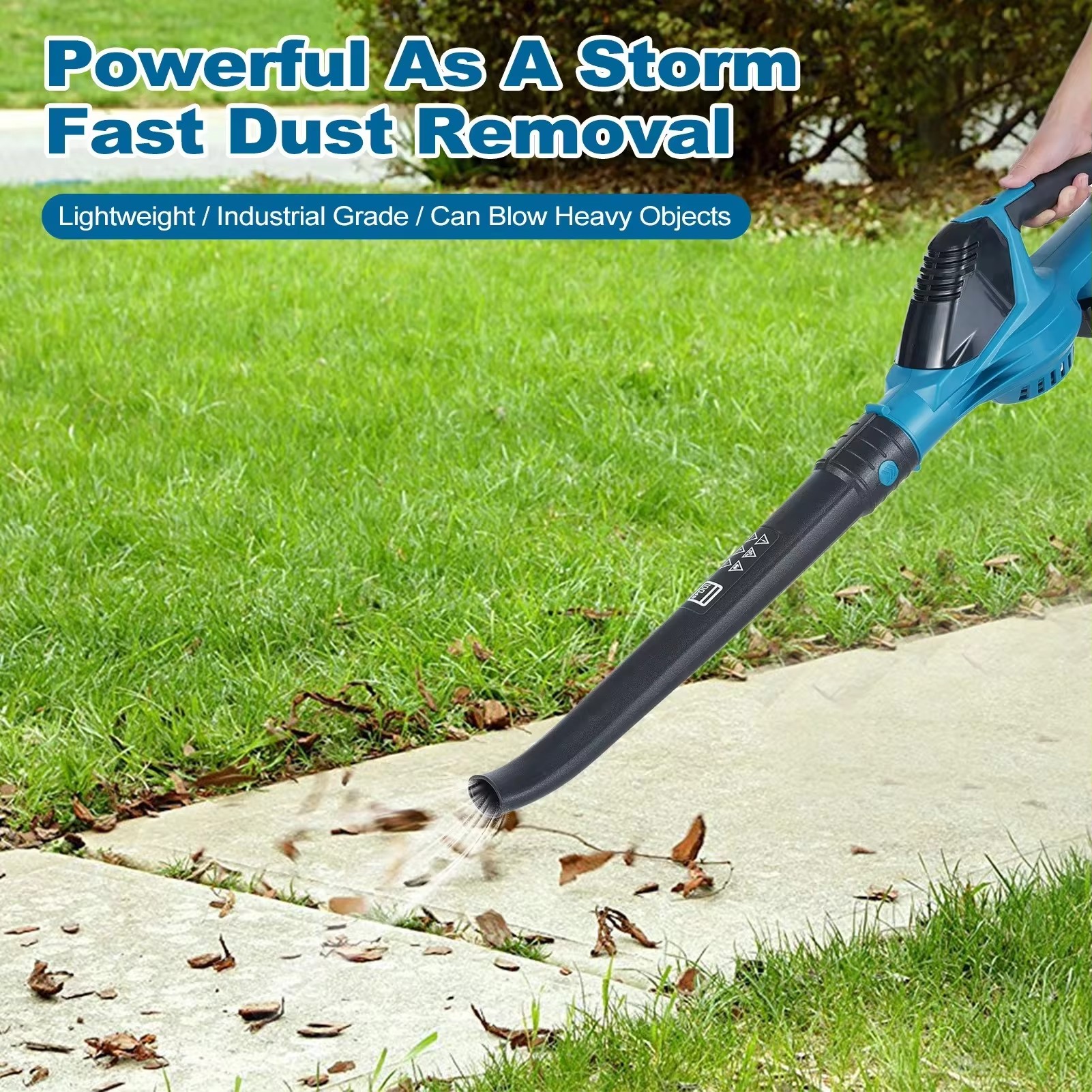 Портативний бездротовий повітродув 1135-9 з 2 акумуляторами 68V 6Ah - мініатюра 4