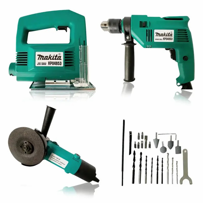 Набір інструментів 3 в 1 Дриль, болгарка та лобзик у кейсі - мініатюра 6