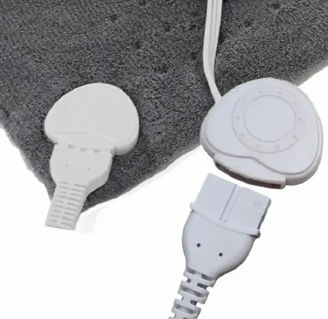 Зігрівальна електрична масажна підстилка – грілка MASSAGING WEIGHTED HEATING PAD від болю в спині - мініатюра 3