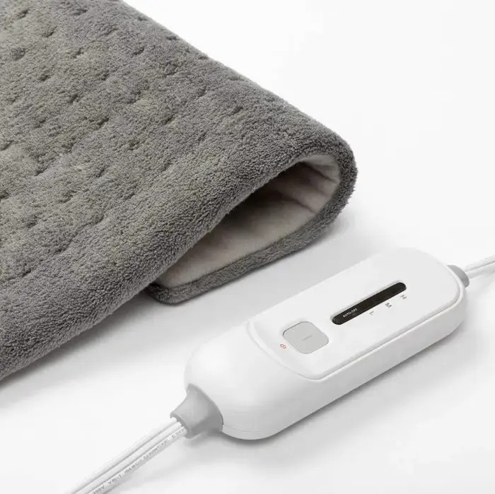 Зігрівальна електрична масажна підстилка – грілка MASSAGING WEIGHTED HEATING PAD від болю в спині - мініатюра 4
