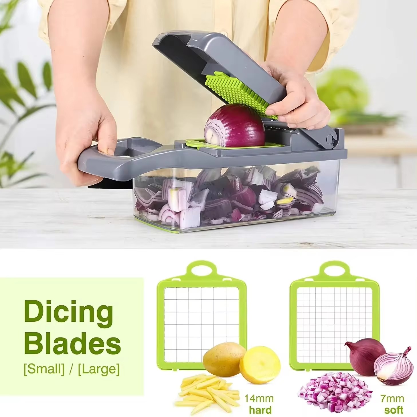 Універсальна овочерізка - мультислайсер Nicer Dicer 25 в 1 - мініатюра 3