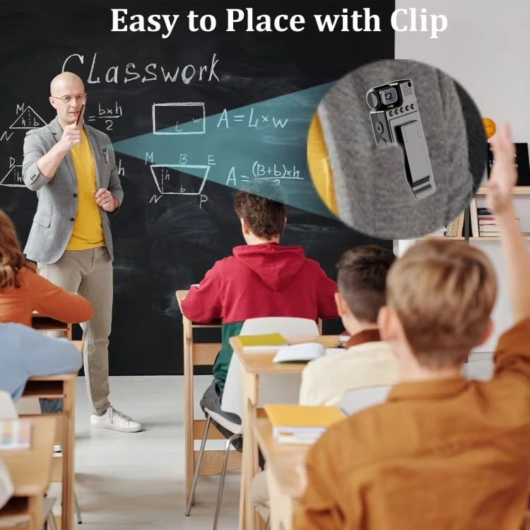 Нагрудна боді-камера L9 з дисплеєм 1.3 дюйма - мініатюра 2