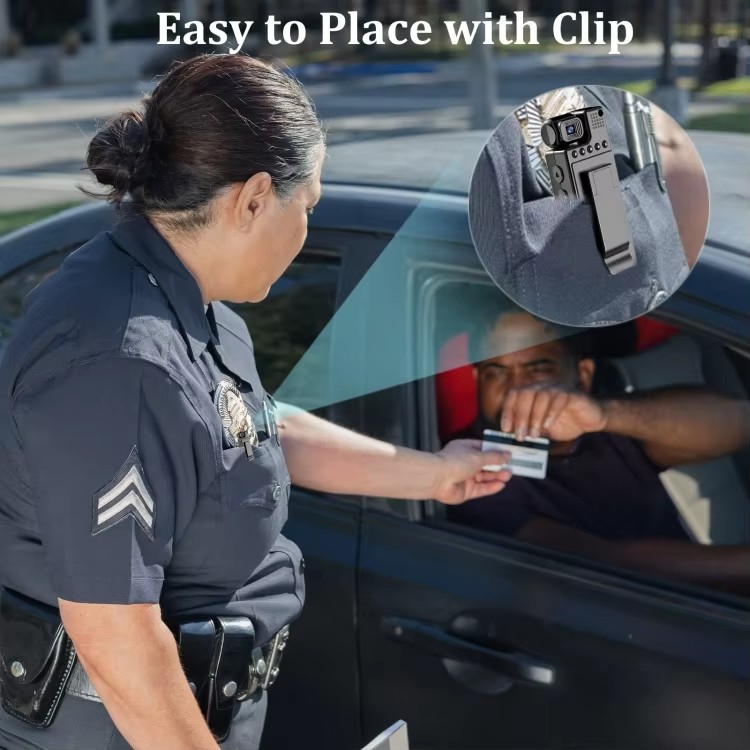 Нагрудна боді-камера L9 з дисплеєм 1.3 дюйма - мініатюра 4