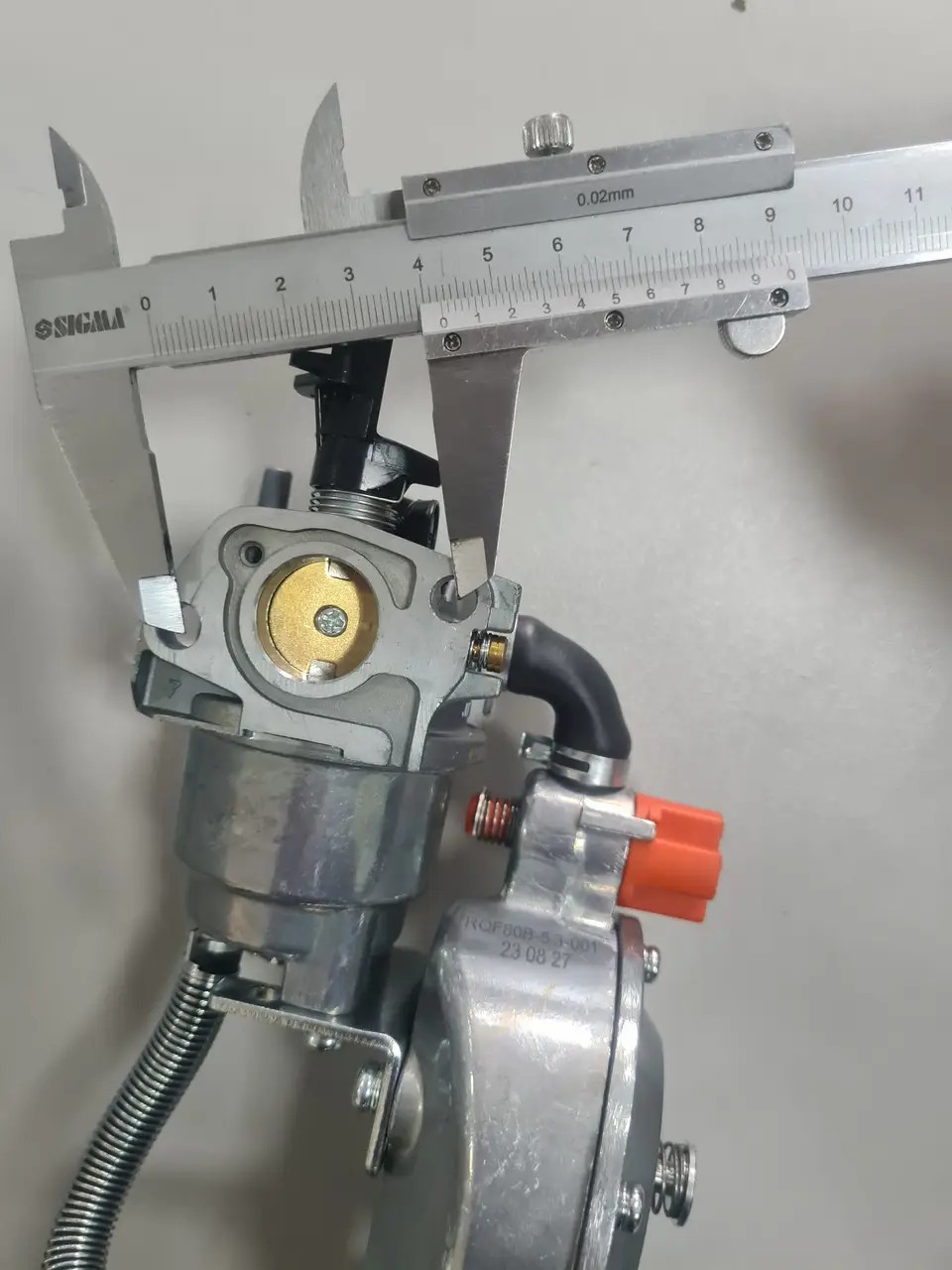 Карбюратор генератора 1.3-4.0 кВт з газовим редуктором - мініатюра 6