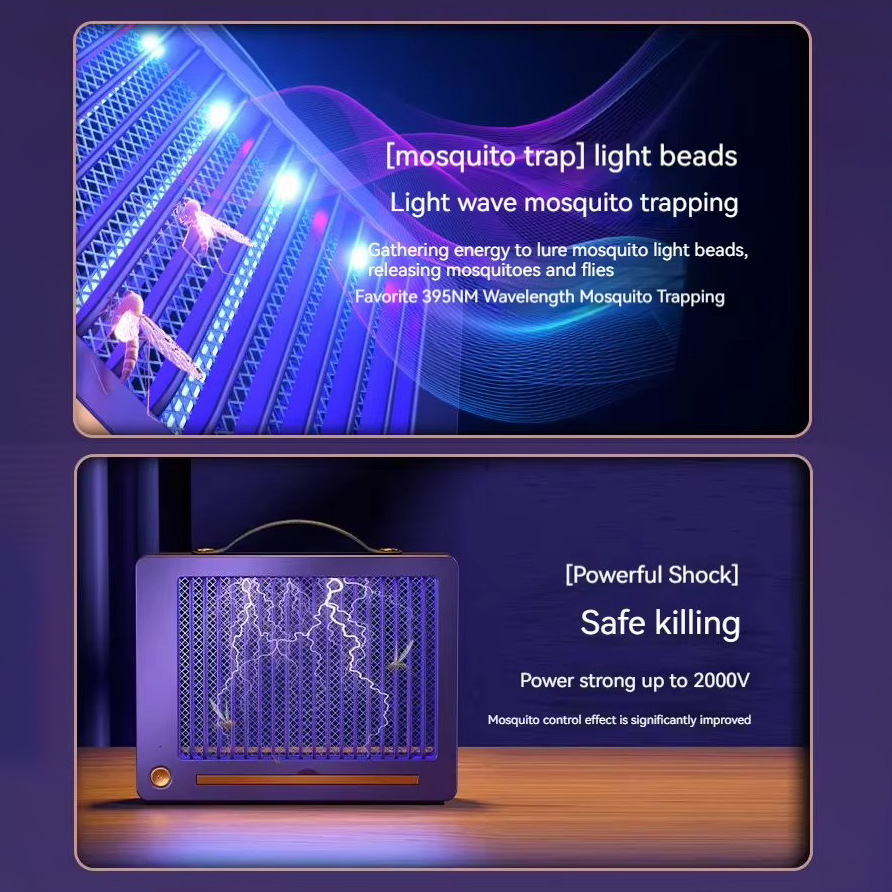 Акумуляторна пастка для комарів Electric Shock - мініатюра 4