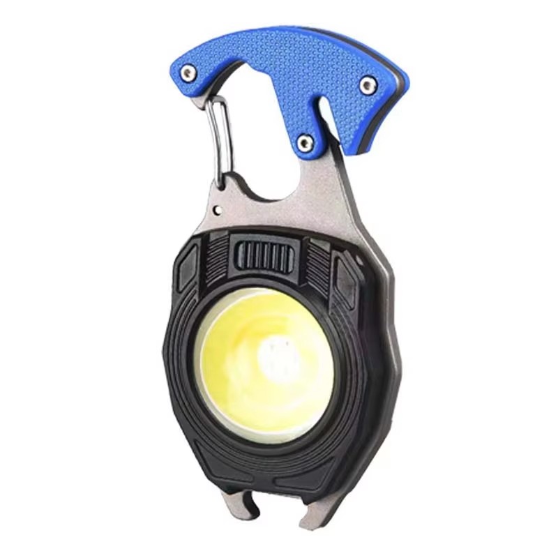 Багатофункціональний туристичний мультитул з LED ліхтариком на карабіні 5147 - мініатюра 2