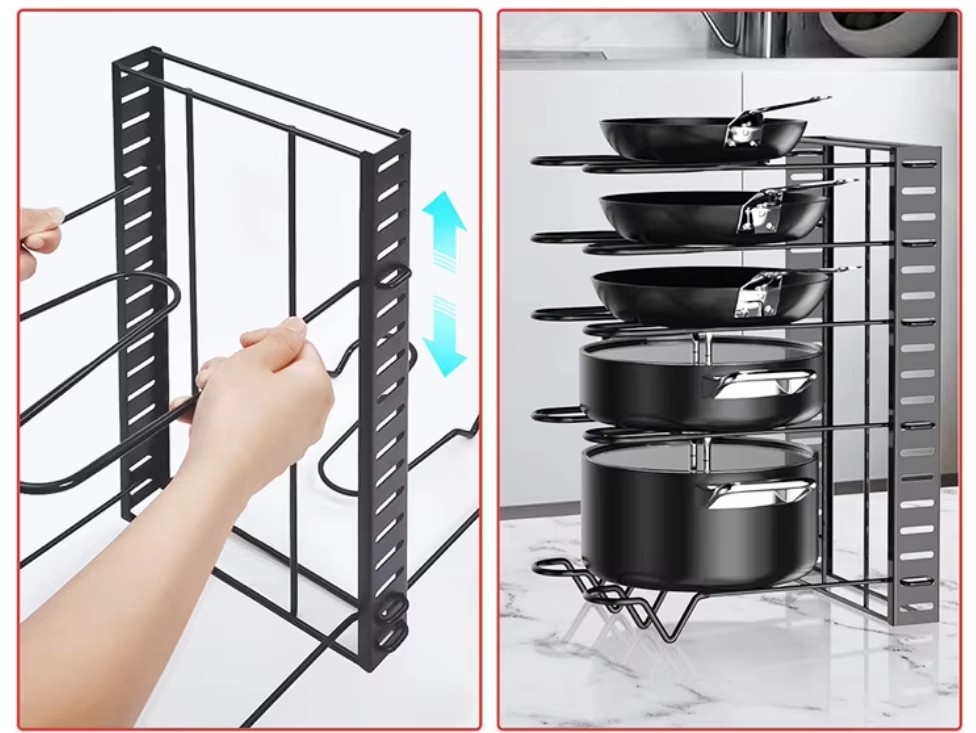 Полиця - органайзер для каструль та посуду PK-121 - мініатюра 2