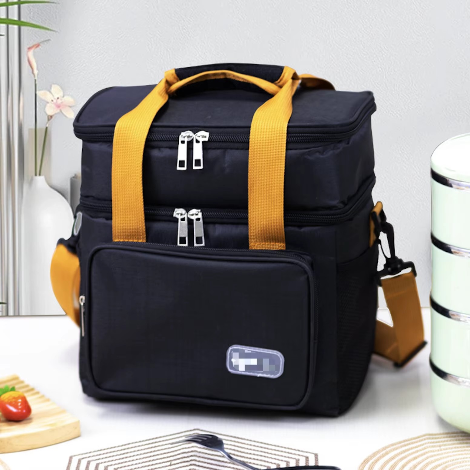 Термосумка для продуктів TM-011 Портативна компактна сумка - холодильник для пікніка - мініатюра 2