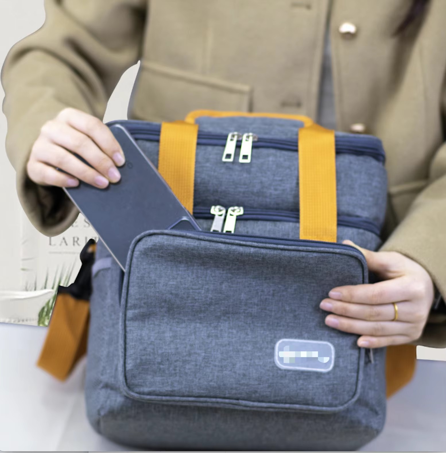 Термосумка для продуктів TM-011 Портативна компактна сумка - холодильник для пікніка - мініатюра 3