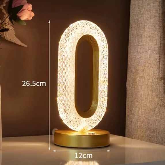 Настільний нічник – світильник із кристалами Creatice Table Lamp - мініатюра 6