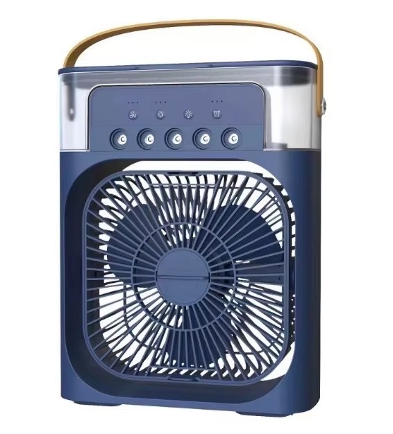 Настільний вентилятор з функцією зволожувача Air Cooler Fan Міні вентилятор - кондиціонер з відділенням для льоду - мініатюра 4