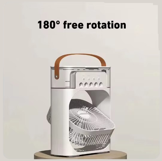 Настільний вентилятор з функцією зволожувача Air Cooler Fan Міні вентилятор - кондиціонер з відділенням для льоду - мініатюра 6