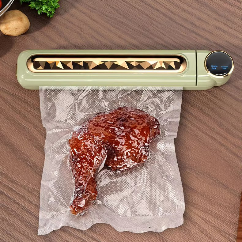 Вакуумний пакувальник з дисплеєм LS-802 · Портативний вакууматор для продуктів