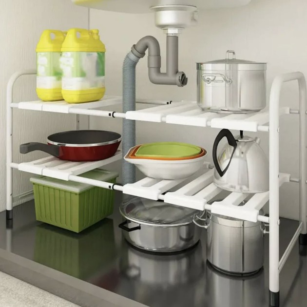 Розсувна полиця для кухні / ванної кімнати Kitchen Rack 588 - мініатюра 4