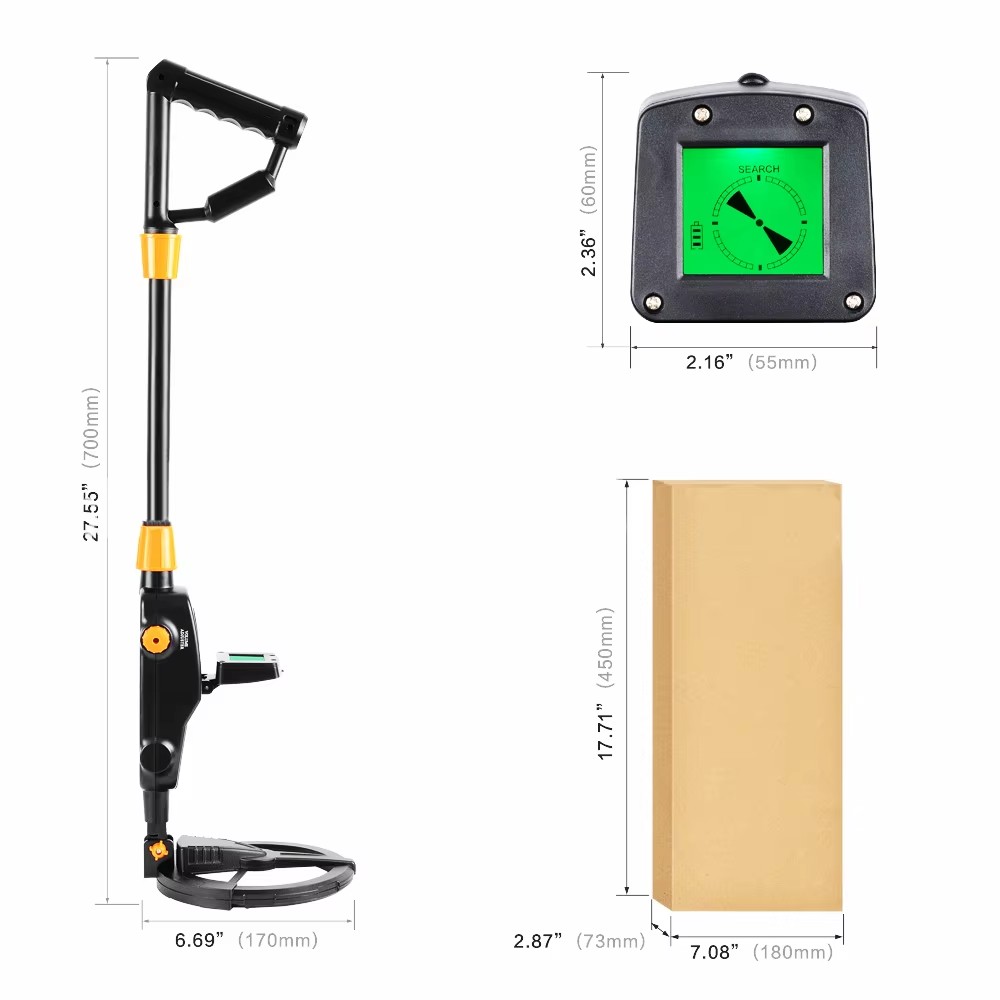 Металошукач MD-1008A високочутливий з РК-дисплеєм - мініатюра 6
