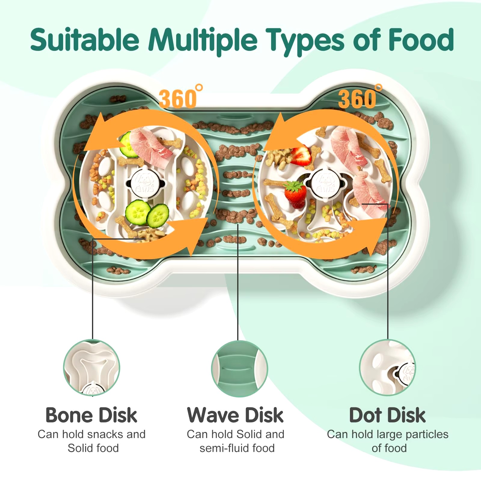 Миска для годування собак у вигляді кісточки Henry & Cary - мініатюра 2