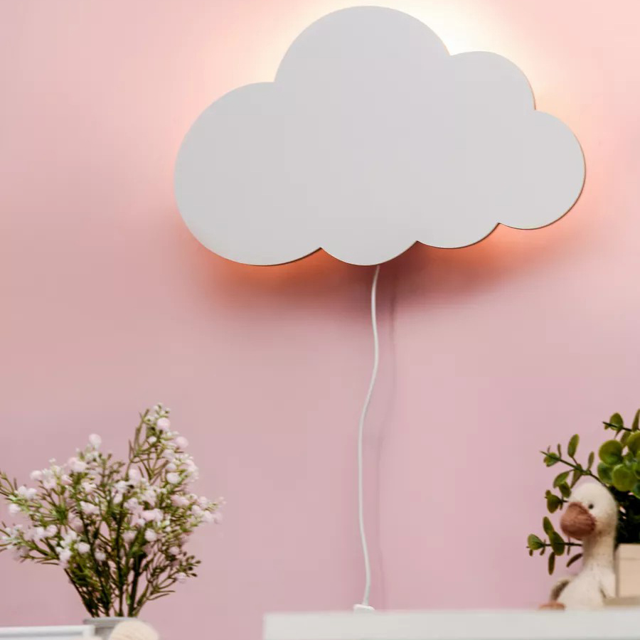 Дитячий настінний світильник - нічник "Хмара" 20х32 см - мініатюра 4