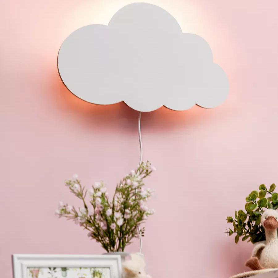 Дитячий настінний світильник - нічник "Хмара" 20х32 см - мініатюра 5