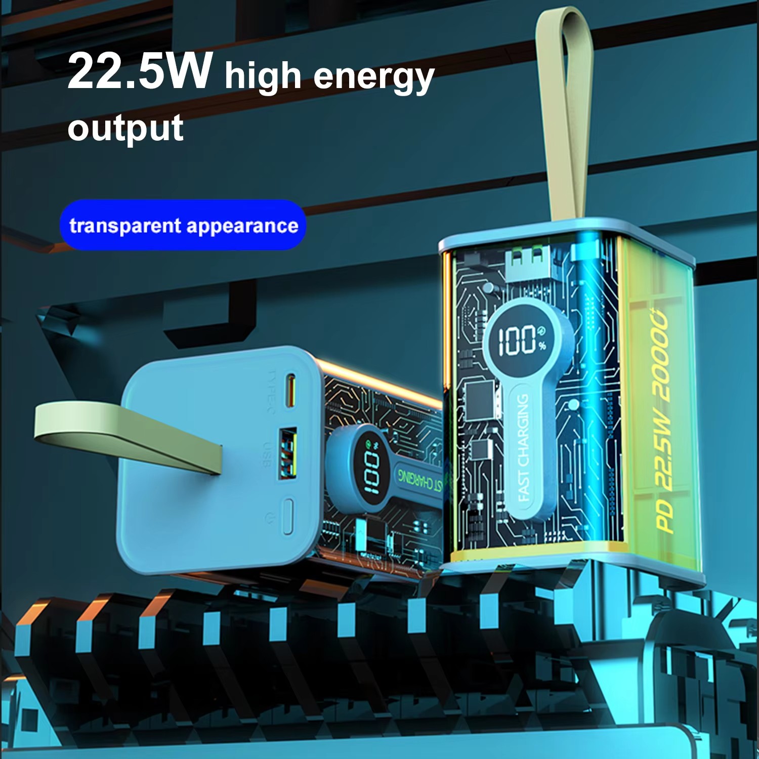 Зовнішній акумулятор Power Bank KP-25 - мініатюра 6