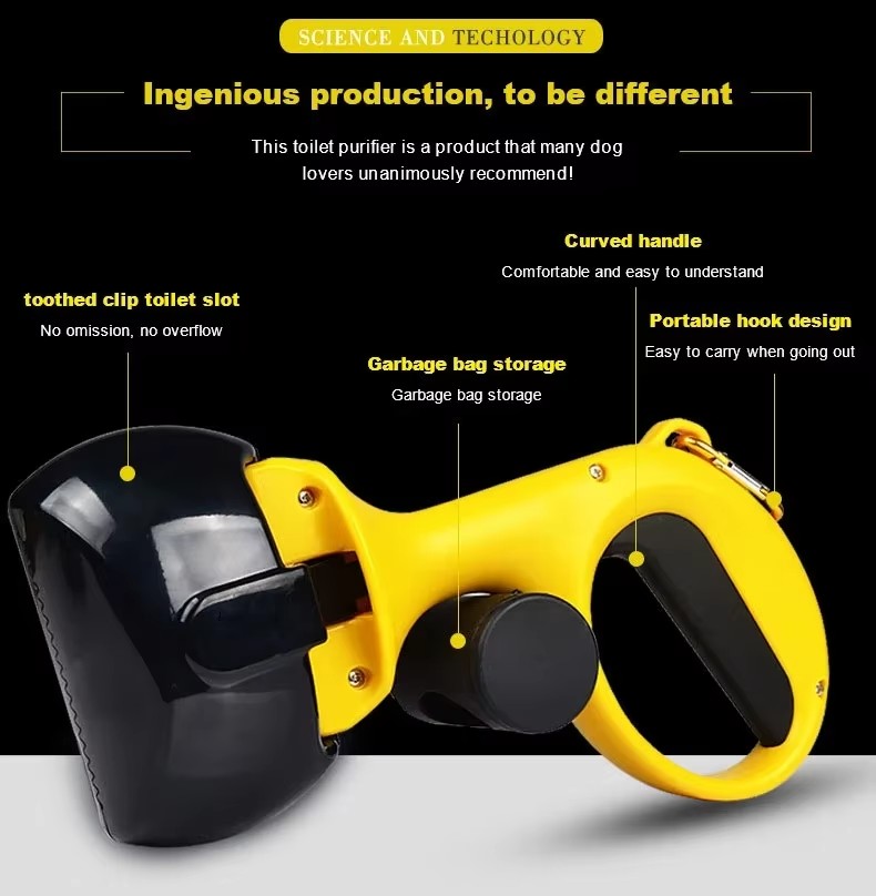 Автоматичний совок для прибирання за собакою Pooper Scooper Medium 25 x 11 x 9 см - мініатюра 5