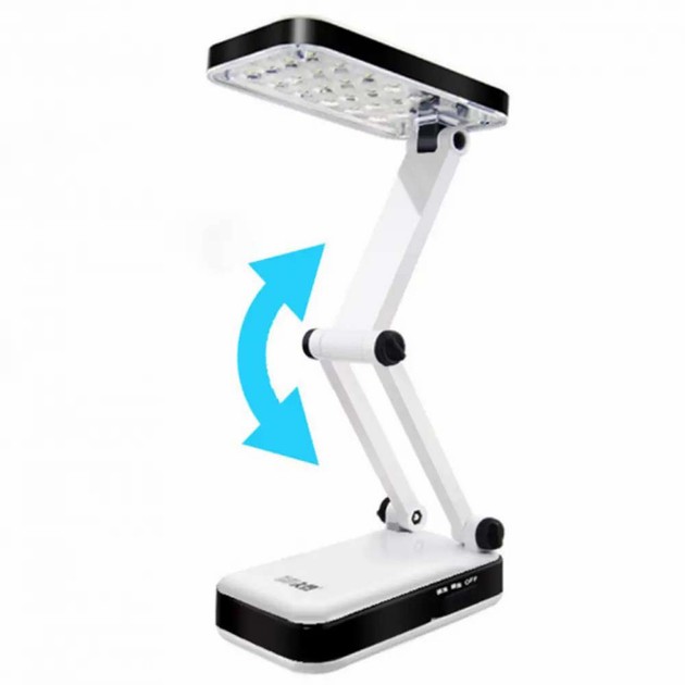 Настільна складана лампа DP LED-666 з вбудованим акумулятором - мініатюра 2