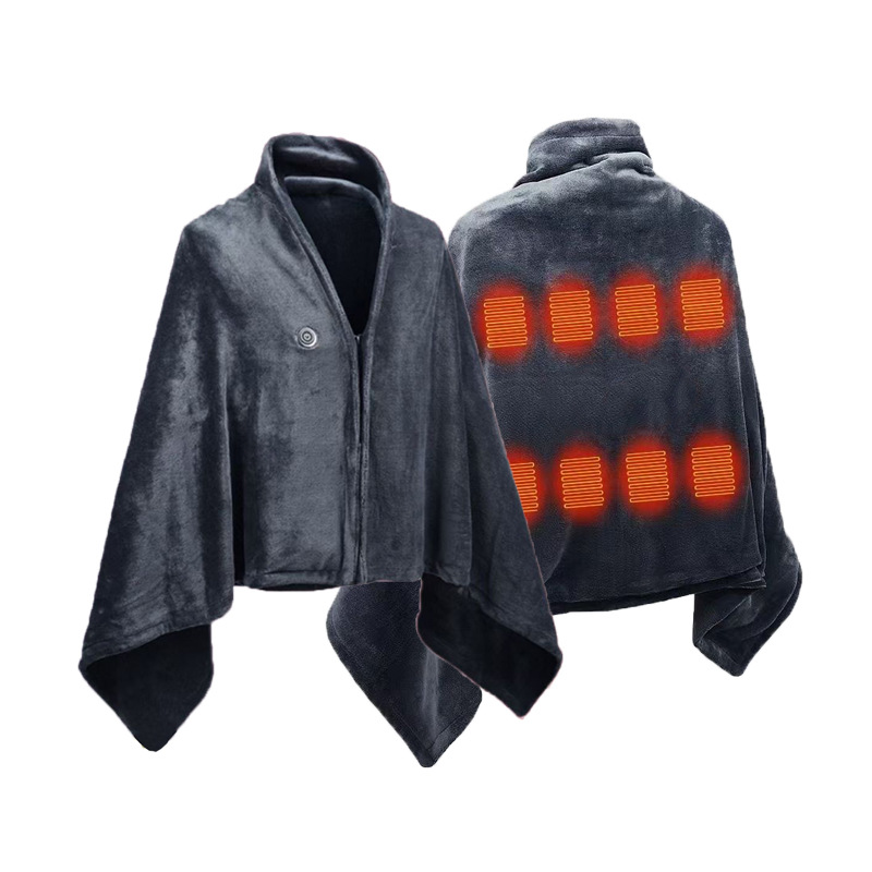 Толстовка - плед з підігрівом USB - мініатюра 2