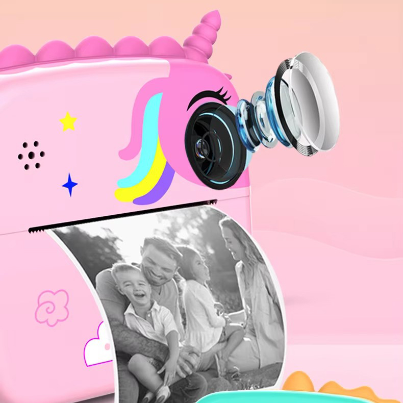 Дитячий фотоапарат з миттєвим друком Єдиноріг / Дракон - мініатюра 5