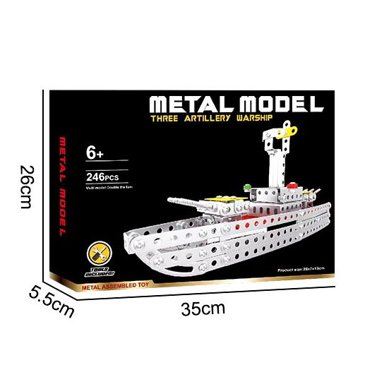 Конструктор металевий Корабель X688-1 - мініатюра 4