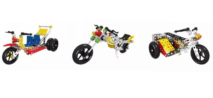Металевий конструктор Колекція мотоциклів 5 в 1 - мініатюра 3