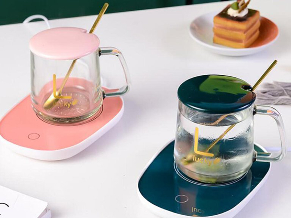 Підставка для чашки з постійною температурою 55° Теплий килимок для підігріву чаю, кави, дитячого харчування - мініатюра 4