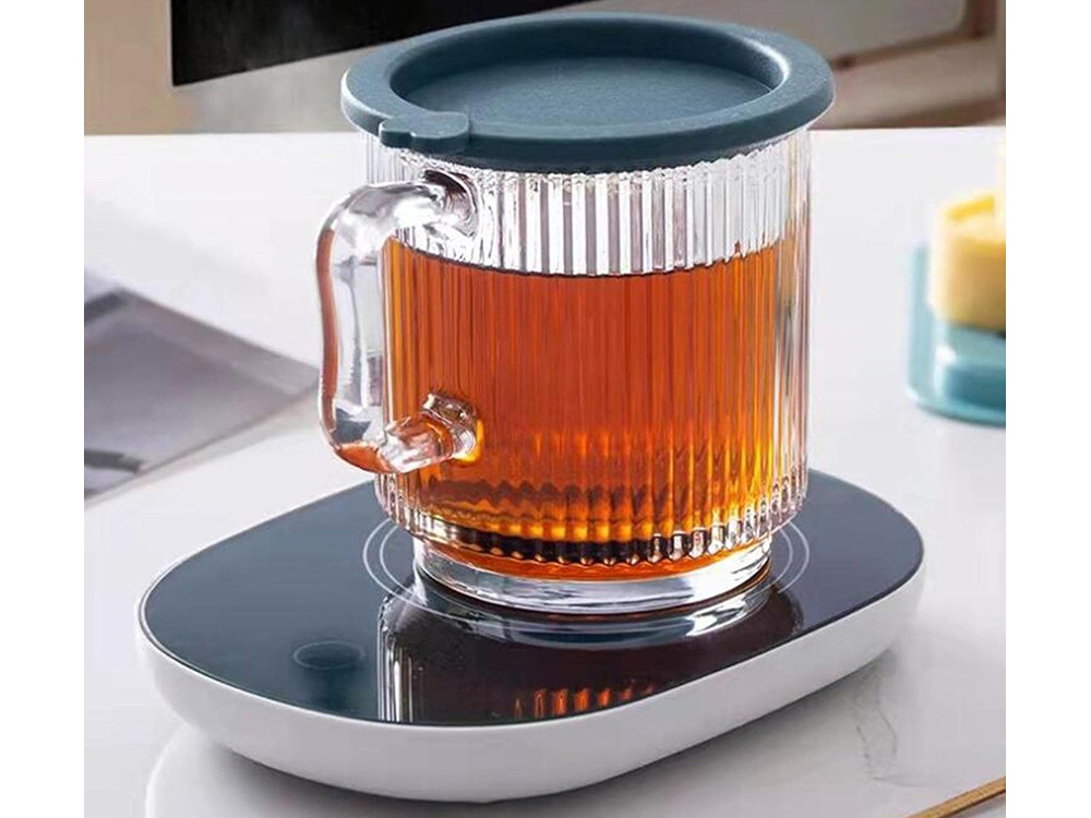 Підставка для чашки з постійною температурою 55° Теплий килимок для підігріву чаю, кави, дитячого харчування - мініатюра 7