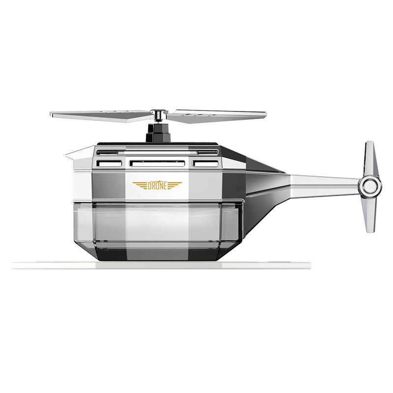 Автомобільний ароматизатор Вертоліт на сонячній батареї Drone Car Fragrance із обертанням 360° - мініатюра 2